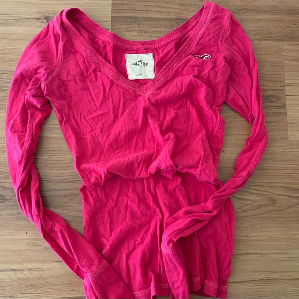 Hot Pink Hollister Shirt